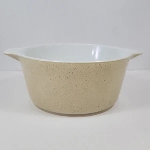 Vintage Pyrex Casserole Dish 1.5 L Speckled Beige Brown - No Lid - Picture 1 of 11