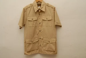 C.C. Filson for Eddie Bauer Khaki Kurzarm Safari Hemd M 851 - Bild 1 von 3