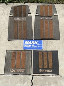 VW Mk1 Rabbit Brown Floor Mats Vintage Plasticolor - Picture 1 of 1