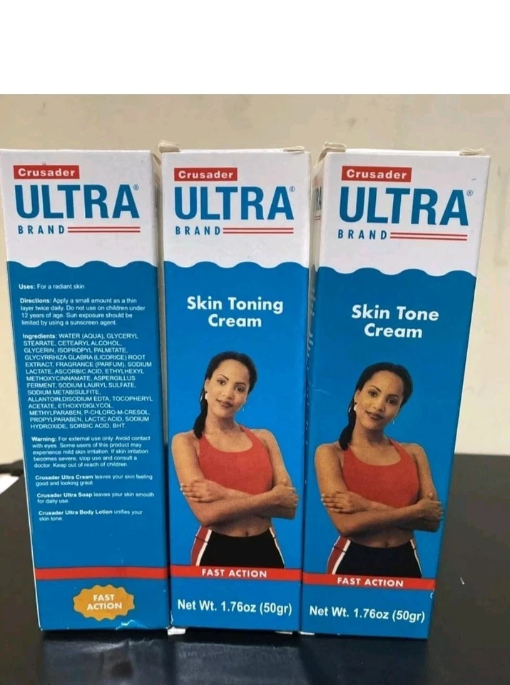 3-Pack Crusader Ultra Brand Skin Tone Cream Fast Action 1.76oz (50g) each New - Image 1 of 1