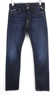 Replay Waitom Men's Jeans W29/L34 Dark Blue Casual Button Fly - Image 1 of 4