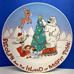 Vintage 1999 CVS 8" Rudolph And The Island Of Misfit Toys Cookies for Santa Plate - Bild 1 von 3