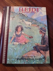 Heidi Johanna Spyri Classic Book Hardcover Illustrated Jessie Willcox Smith 1986 - Picture 1 of 13