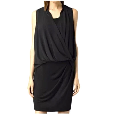 Vestido Allsaints All Saints Siri SL Sin Mangas Blusa Cambio Capas EE. UU. 6 Negro Foto 1 de 4