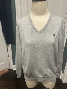 polo ralph lauren Herren Pullover Grau V Ausschnitt S - Bild 1 von 8