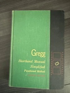 gregg shorthand manual simplified functional method book, by unknown, 1955 Hard - Picture 1 of 9