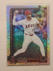 2025 Topps Update Kyren Paris #US15 Sandglitter Parallel Los Angeles Angels - Picture 1 of 2