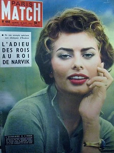 1957 PARIS MATCH N° 444 SOPHIA LOREN JAYNE MANSFIELD DOMINICI BURMA PADAUN - Picture 1 of 1
