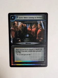 Star Trek CCG 2E Guess Who's Coming to Dinner PROMO FOIL 0D20 Decipher - Picture 1 of 1