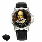 William Shakespeare Poet Gents Mens Wrist Watch Anniversary Best Gift Engraved