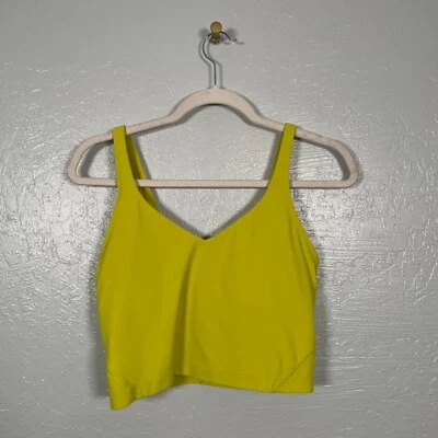 Lululemon Women 10 Yellow Serpentin Align Tank Top Built in Bra Stretch Nulu - Image 1 of 4
