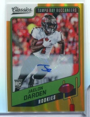 Jaelon Darden Bucs 2021 Panini Classic RC Auto /50 Gold Prizm #183 092322MLCD108 - Image 1 of 2