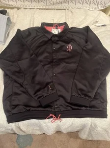 Black Adidas Dolla EP Bomber Jacket Size XL New W/Tags Black Pink Dame 7 - Picture 1 of 5
