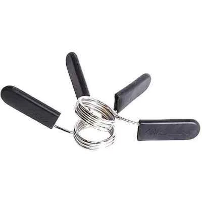 Juego de 2 clips de cuello de resorte tamaño olímpico CAP para empuñaduras de plástico de barra de 2" - ¡Nuevo! Foto 1 de 2