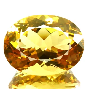 9.50ct NATURAL 5A+YELLOW BERYL AQUAMARINE AWESOME SPARKLING FLAWLESS OVAL GEM - Picture 1 of 8