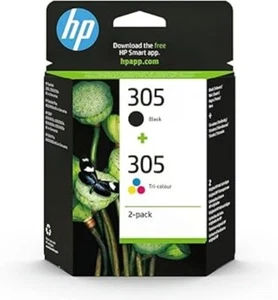 HP 305 Original Tintenpatrone 6ZD17AE Schwarz/Dreifarbig Seiten mit Kapazität 120er Pack 2 - Bild 1 von 4