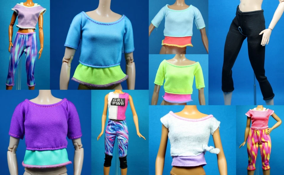 Barbie Elige Elige Conjunto 4 Hechos Para Moverse Yoga Danza Pantalones Top CURVY PETITE ORIGINAL Foto 1 de 1