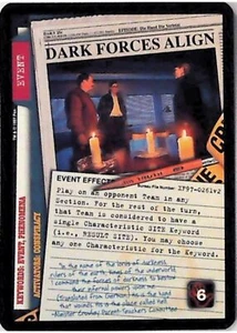 X-Files CCG Dark Forces Align XF97-0261v2 - Imagen 1 de 2