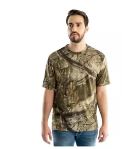 Realtree Men's APX Scent Control S/S Hunting Camouflage T-Shirt Green Size 3XL - Picture 1 of 7