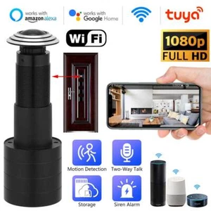 Tuya Door Eye Hole Security 1080P FHD Lens FishEye Mini Peephole Door WifI Cam - Picture 1 of 22