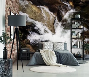 3D Wasserfluss H6615 Tapete Wandbild Selbstklebend Abnehmbare Aufkleber Erin - Bild 1 von 11