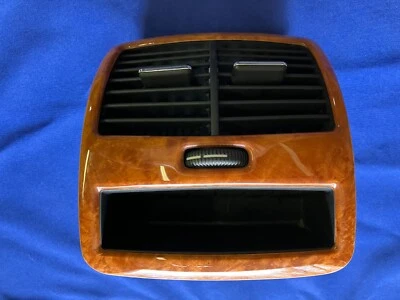 00-06 Mercedes W220 S430 S500 S55 AMG Rear Center Console A/C Air Vent Trim Wood Foto 1 de 4