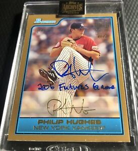 2022 Topps Archives 1/1 Phil Hughes Yankees Retired Signature Series Auto Inscr
