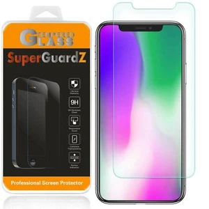 3X SuperGuardZ Tempered Glass Screen Protector For iPhone XS / xs Plus / XR / X - Picture 1 of 11