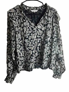 Lucky Brand Floral Top - Shirt /Sz Medium/ Pre Owned - Picture 1 of 5