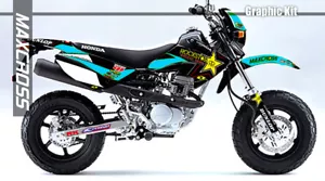 Maxcross Design Graphic kit Full Decal Sticker FOR HONDA XR50 XR100 MOTARD - Picture 1 of 4