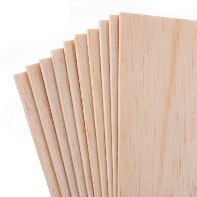 5pcs Balsa Wood Sheets Wooden Plate 200*100*1.5mm House Ship Craft Model DIY • 3.41€