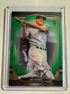 K143,455 - 2022 Topps Triple Threads Emerald #18 Lou Gehrig #/259