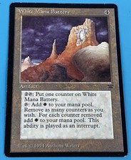 MTG Magic The Gathering White Mana Battery Legends LP Light Play VF Very Fine