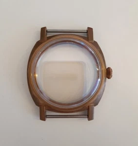 Oyster Vintage Mariage Uhrengehäuse Bronze 45 mm Dome Saphirglas Rolex Krone - Bild 1 von 17