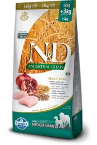 8010276038135 Farmina Pet Food N&D Ancestral Grain Canine 15 kg Adult Chicke - Picture 1 of 2