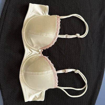 DKNY бледно-зеленый / светло-розовый бюстгальтер с подкладкой 34B женщин Donna Karan Нью-Йорк - Изображение 1 из 4