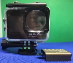 Camera 4K Ultra HD Action WiFi 40M Underwater Camera,All Attchmnts, Case, Manual - Picture 1 of 9