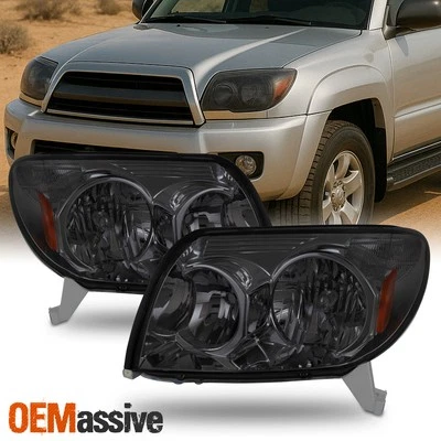 Par de luces de repuesto para faros ahumados 4Runner 2003-2005 4Runner 4-Runner izquierda+derecha Foto 1 de 4