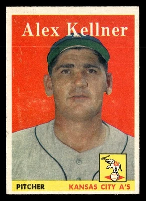 1958 Topps ALEX KELLNER #3 EX Kansas City Athletics - Image 1 of 2
