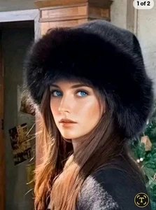 Russische flauschige Kunstfellmütze Damen für den Winter - Bild 1 von 2