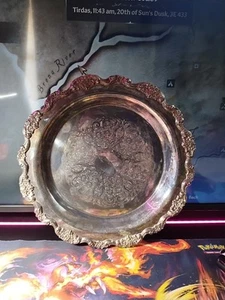 Plato de plata antiguo vintage International Silver Plate Company - Imagen 1 de 5