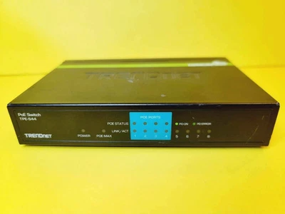*UNTESTED* TRENDNET TPE-S44 V3.1R 8 PORT 10/100 MBPS FAST POE ETHERNET SWITCH - Image 1 of 4