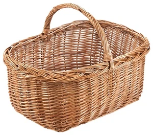 Kobolo Einkaufskorb LEON Allzweckkorb geflochtene - ungeschälte Weide m. Henkel - Bild 1 von 6