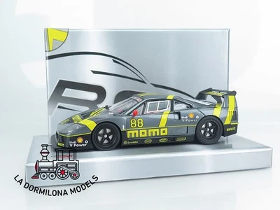 RB422 Scalextric Slot REVOSLOT RS0166 FERRARI F40 #88 MOMO Gray Version - OVP - Imagen 1 de 4