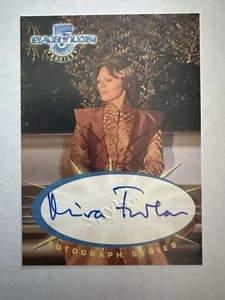Babylon 5 Profiles Mira Furlan As Delenn Autograph Card SA4 Pristine! - Picture 1 of 2