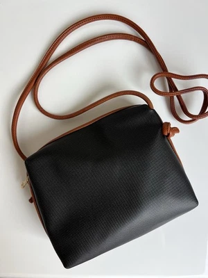 Bolsa de ombro Bottega Veneta Marco Polo tiracolo couro preto vintage Itália - Imagem 1 de 4