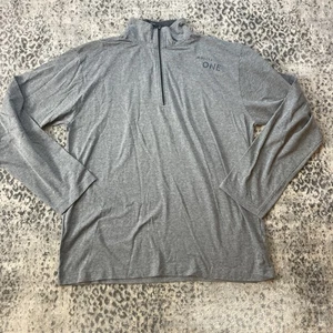 Delta One Airlines 1/4 Zip Pullover Herren Large L/XL Grau Langarm Mitarbeiter - Bild 1 von 13