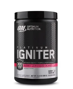 OPTIMUM NUTRITION  PREWORK OUT POWDER -PLATINUM IGNITER- BERRY LEMONADE BLAST - Picture 1 of 6