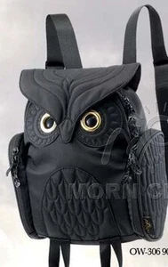 Zaino donna gufo NERO 3D MORN CREATIONS piccola borsa leggenda - Foto 1 di 2