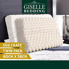 Giselle 100% Natural Latex Pillow Contour Talalay Pillows Bed Sleep Egg Crate